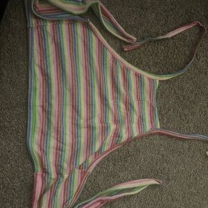 Target Multicolor Striped halter Top